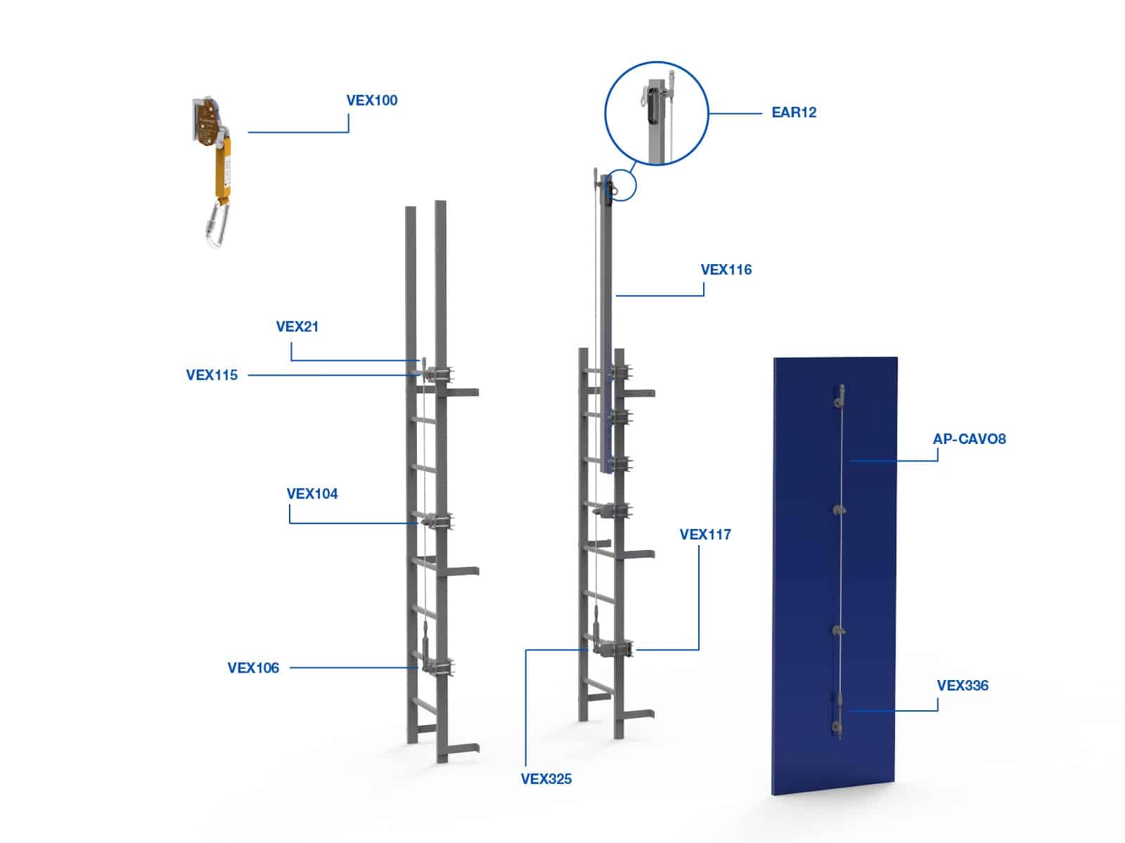 Vertical X 2.0 lifeline